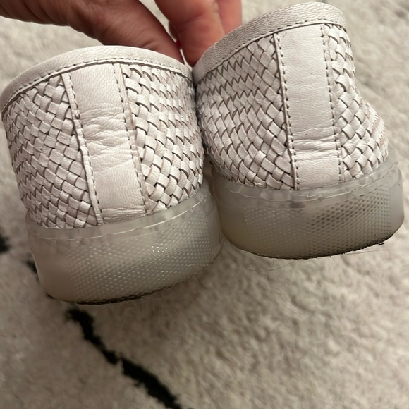 Free People Santorini Woven Slip On shoes flat white leather Sneakers 38 comfy - Picture 13 of 13